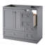[Cabinet seulement] Meuble-lavabo gris de 36 po (lavabo non inclus)-1396262500