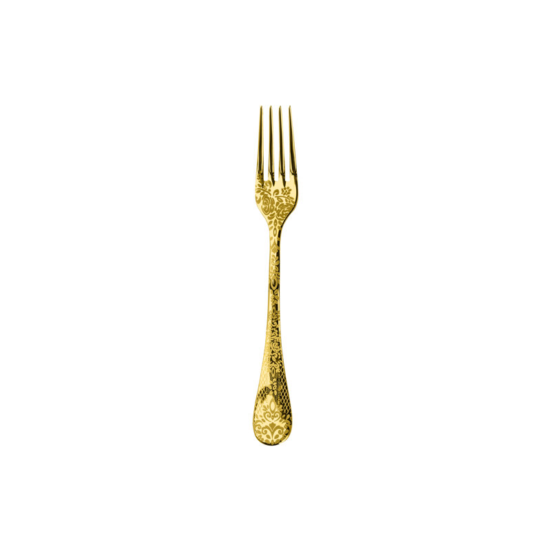 Casablanca Stainless Steel Dinner Fork, Oro