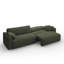 Canapé-lit rembourré Hamburg de 93 po (236 cm) avec rangement, vert-805564014