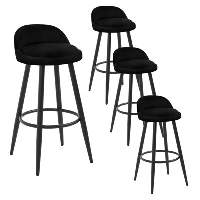 Askern Upholstered Counter Stool with Metal Frame