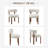 Upholstered Solid Wood Dining Chair Side Chair-2006755420