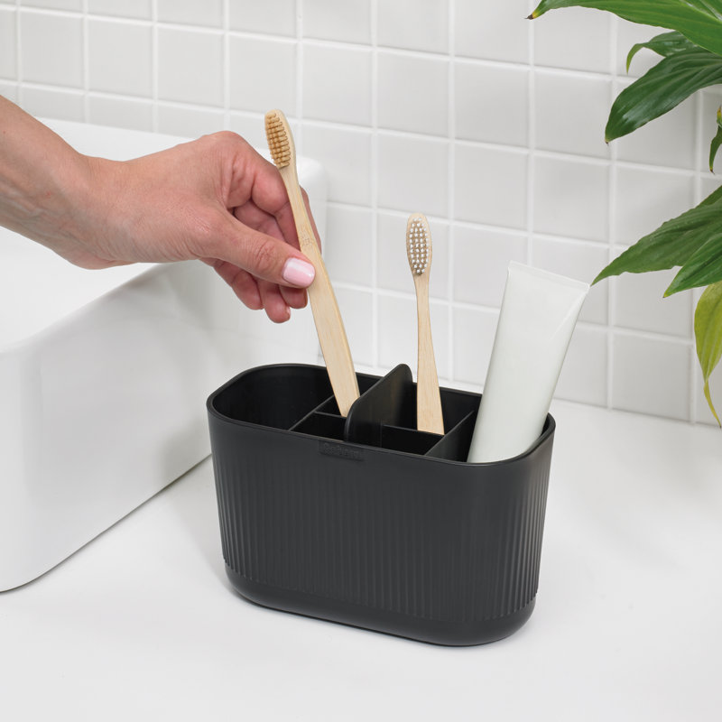 Recycled Large Bathroom Caddy - Made in UK, Black