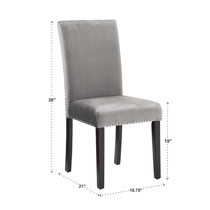 Fauteuil d'appoint en velours, Gris