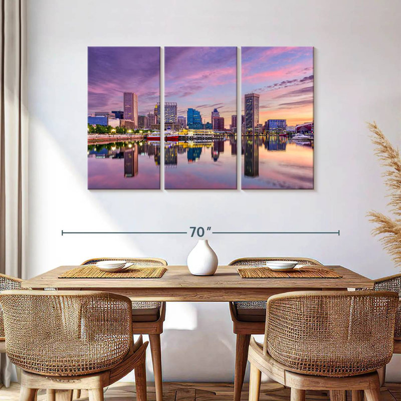 Sebbie Baltimore Skyline, H 36 po x l 57 po