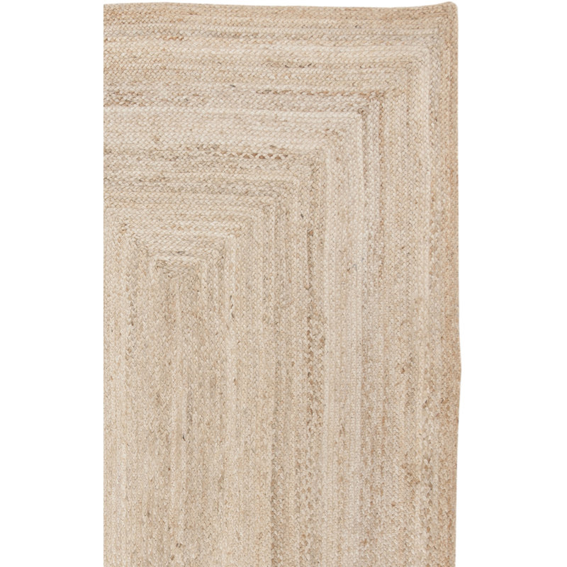 Tapis en jute tissé à la main Arria, Carré 4 pi