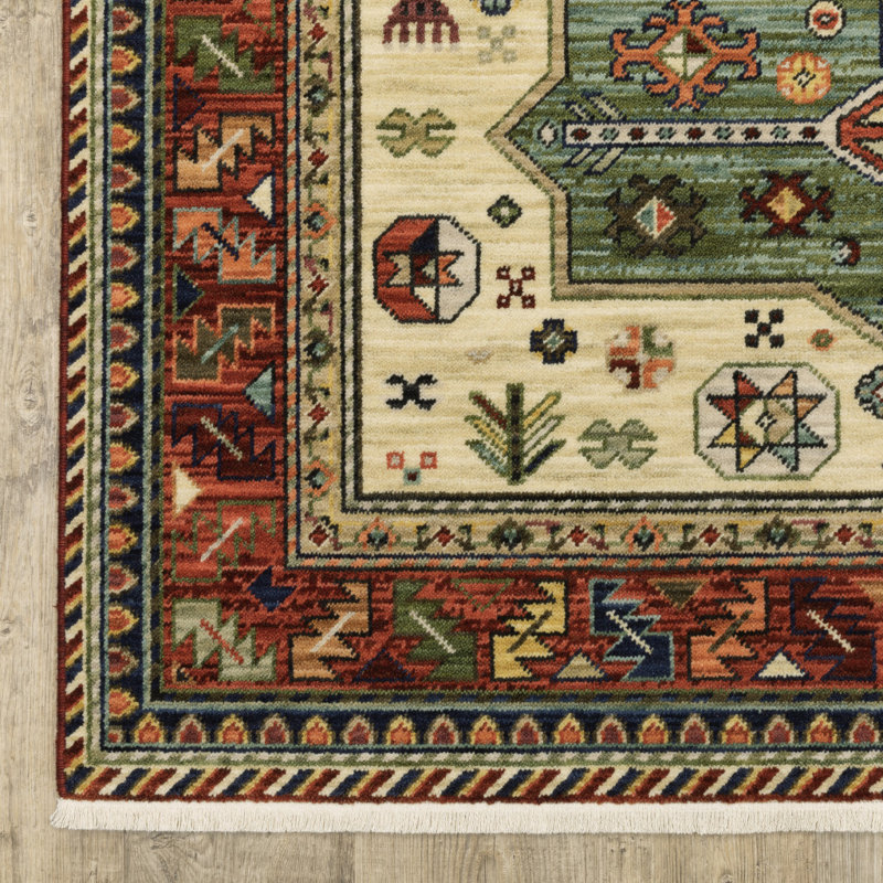 Oriental Indoor Rug, Rectangle 3'3" x 5'