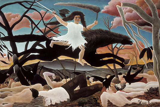 « war » par henri rousseau, reproduction d’art