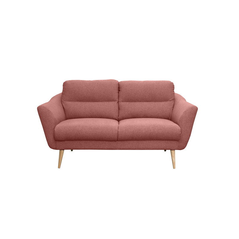 Rosales Odense 2 Seater Upholstered Loveseat, 2, Pink