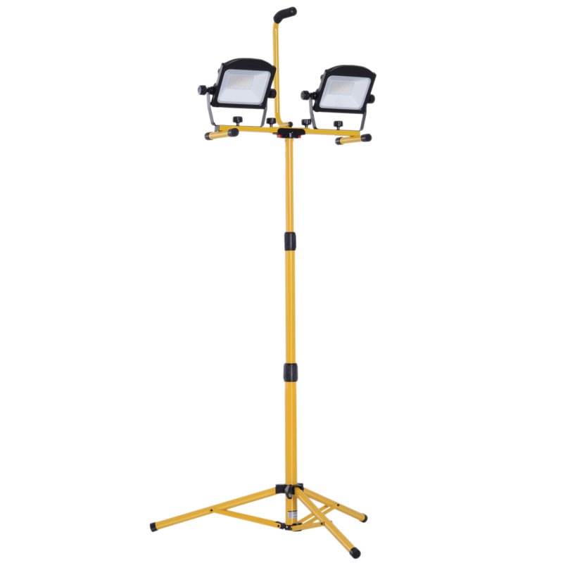Lampe de travail à del à double tête 100w