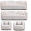 3311S, canapé de luxe moderne pour le salon, canapé rembourré blanc Boucle pour bureau à domicile, 8 places