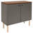 Ashaun Mid-Century 2-Door Accent Cabinet with Shelves - Gray-80556642
