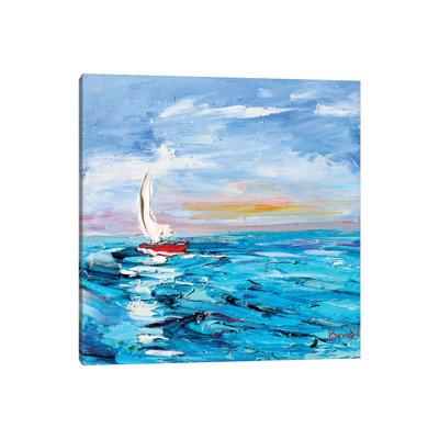 Sailboat 1 Piece Wrapped Canvas Painting