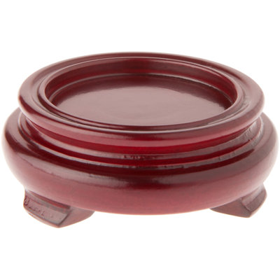 Lindel Round Wood Veneer Footed Display Base, 1.875" W x 1.875" D x 1" H, Pack of 3