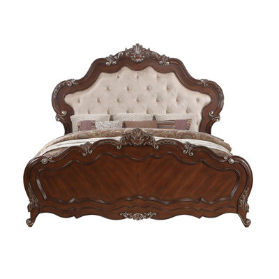 Ayaana Upholstered Scalloped Bed