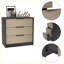 Commodes | Commode 3 tiroirs Maryland, wengé noir / pin, plateau supérieur | Panneau de particules | Multicolore-1188227913