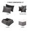 Édredon en velours très grand Corduroy - poids de 11,64 lb, literie de construction de 102,96 po de profondeur, ajustement spacieux-118740129-118740130