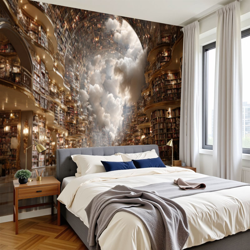 Papier peint adhésif auto-adhésif moderne pour la chambre à coucher avec l