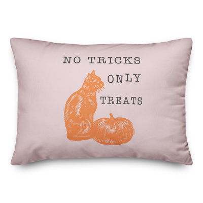  Housse et insert de coussin rectangulaire No Tricks Only Treats