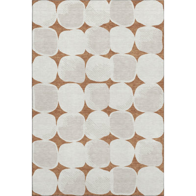 Premium Machine Washable Prisco Paprika Rug