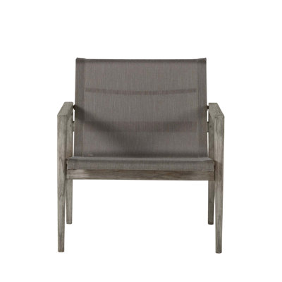 Coast Teak Lounge Chair - Oyster Teak/Heather Gray