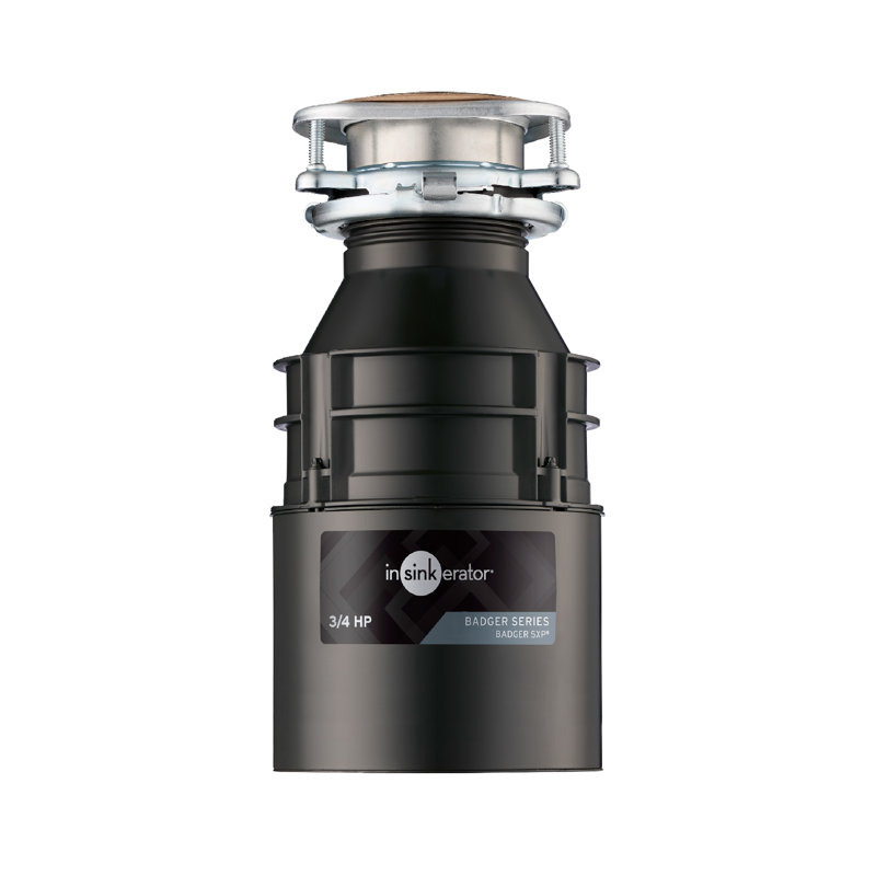 Badger 5XP 3/4 HP Continuous Feed Garbage Disposal, Power Cord Not Included