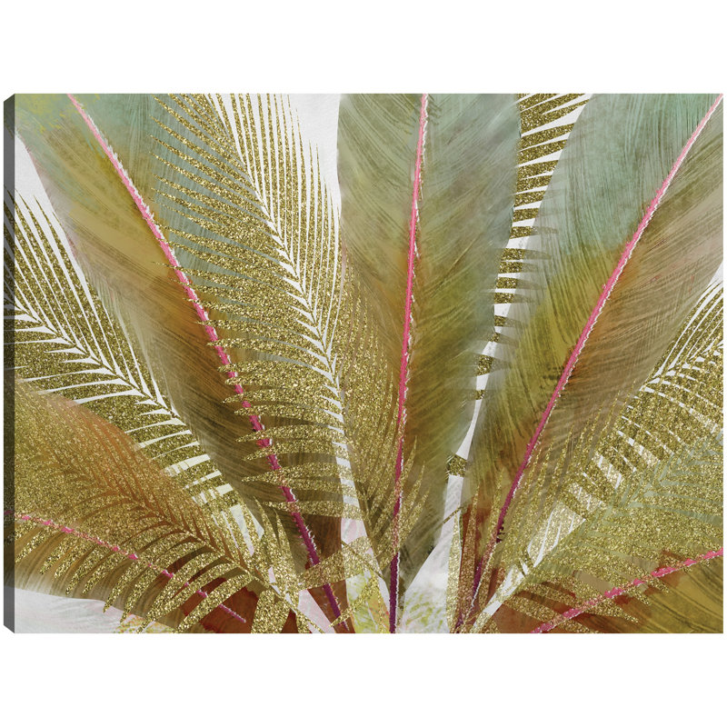 «Island Golds I» par Studio Arts, reproduction d'art sur toile, Toile tendue, H 11 po x l 14 po x P 1,5 po