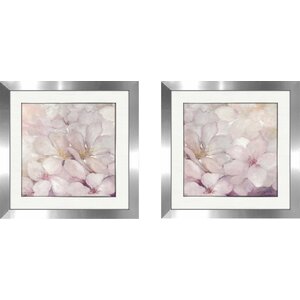 House of Hampton® Apple Blossoms Framed On Paper 2 Pieces by Julia ...