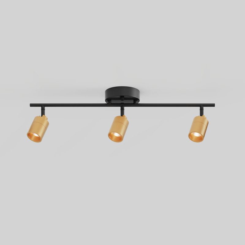 Shura 3-Light Integrated LED Track Light with Rotatable Heads, 2 ft. Fixed Track Lighting Kit, 3000k, 1470 Lumens