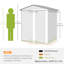 Outsunny 5ft x 4ft Garden Shed Metal Tool Storage Shed Grey