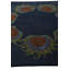 Tapis carré bleu marine Otto