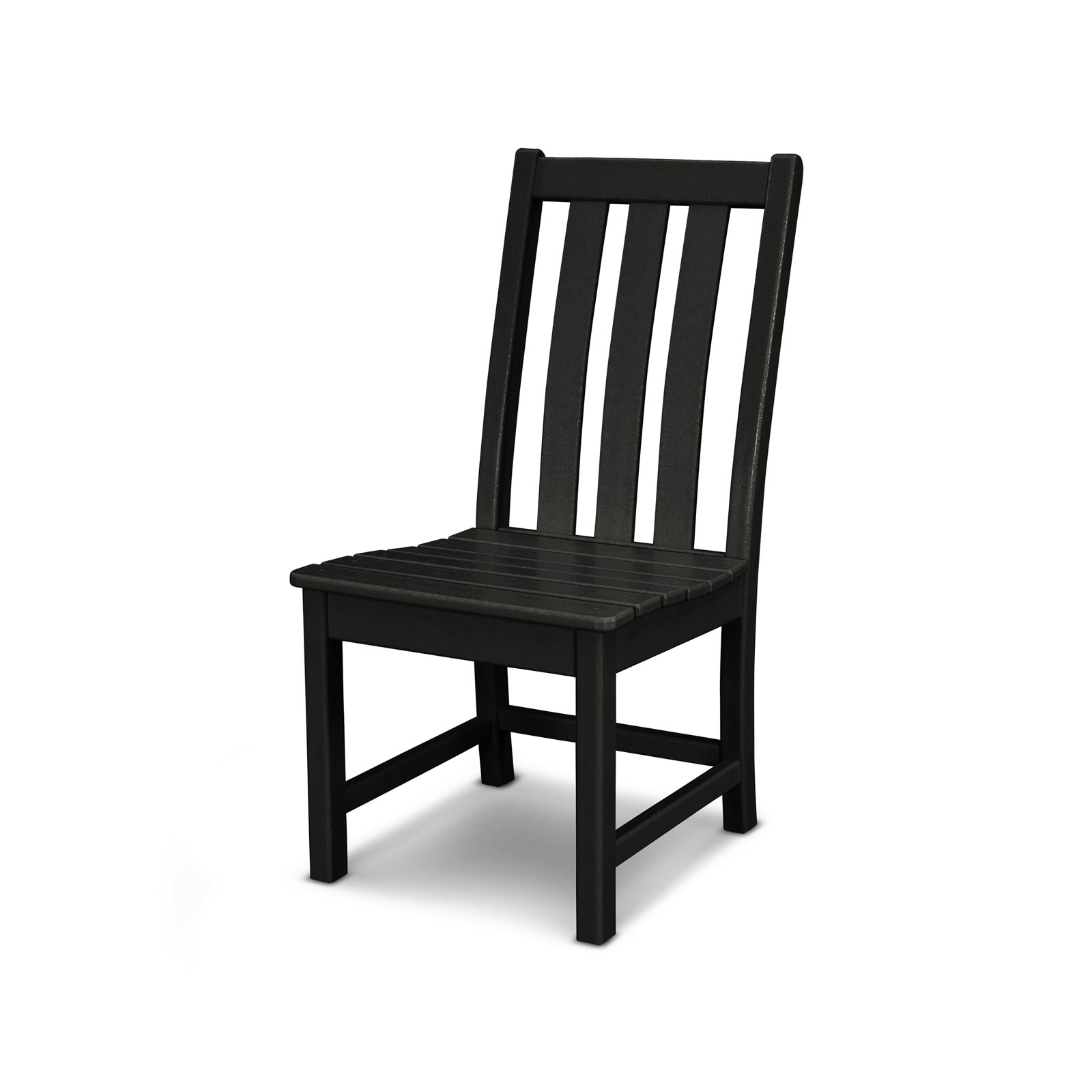 POLYWOOD Vineyard Dining Side Chair, Black