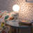 Montu the Spaceman Table Lamp with Opal Globe Head