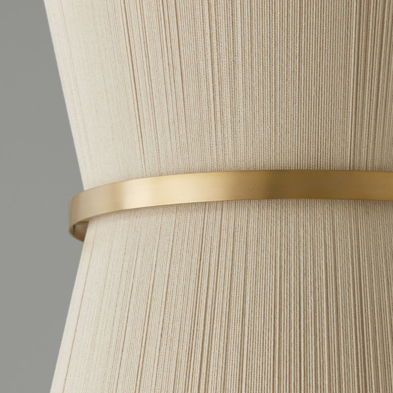 Cecilia 6 - Light Unique/Statement Pendant, Bleached Natural Rope