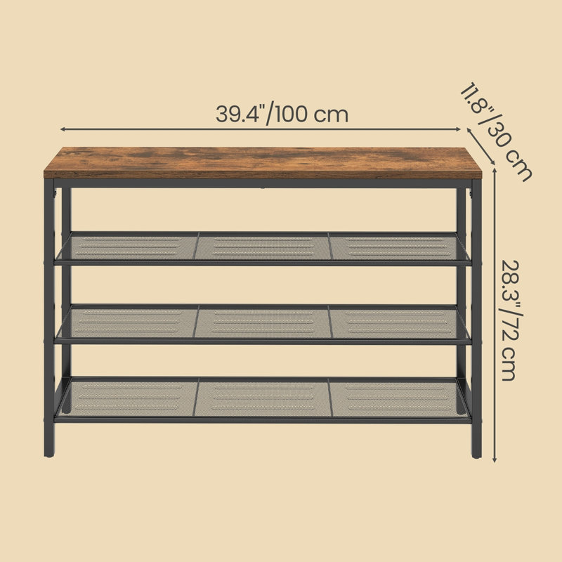 Shoe Rack, 72 cm H x 100cm W x 30cm D