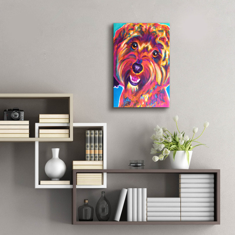 «Cavapoo - Daisy» par Dawg Painter, H 24 po x l 16 po x P 0,2 po