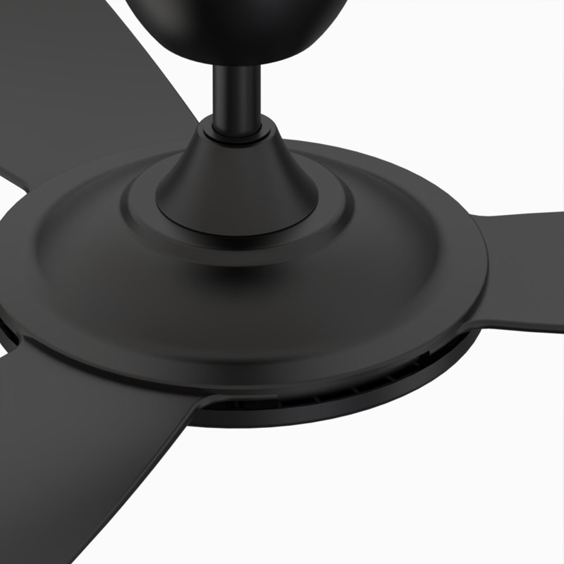  Ventilateur de plafond intelligent intérieur / extérieur GlideAire 52 pouces avec télécommande, Noir