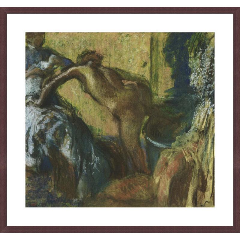«After the Bath» par Edgar Degas, impression giclée sur cadre, H 33,5 po x l 35,58 po