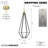 Dripping Gems 1 - Light Brass LED Unique/Statement Pendant-129588509