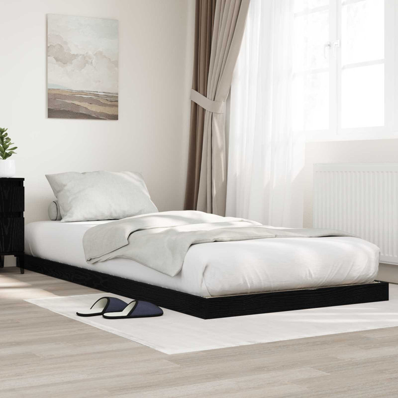 Bed, Small Single (2'6), Black Oak