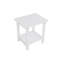 Table de bout portative moderne, en bois et en acier inoxydable, polyvalente pour une utilisation extérieure et intérieure