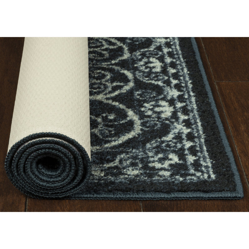 Dreyfuss Tufted Navy Area Rug