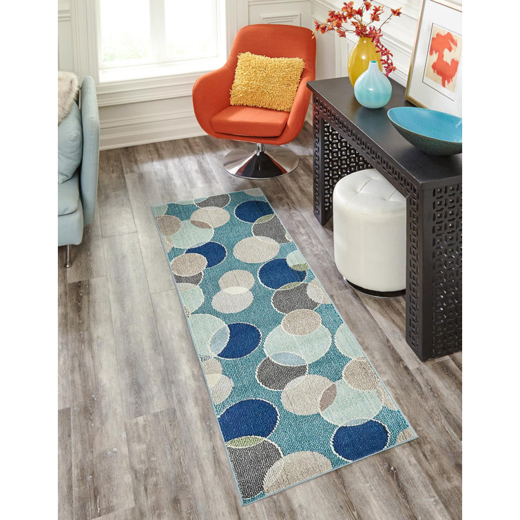 Dews Washable Geometric Indoor Rug