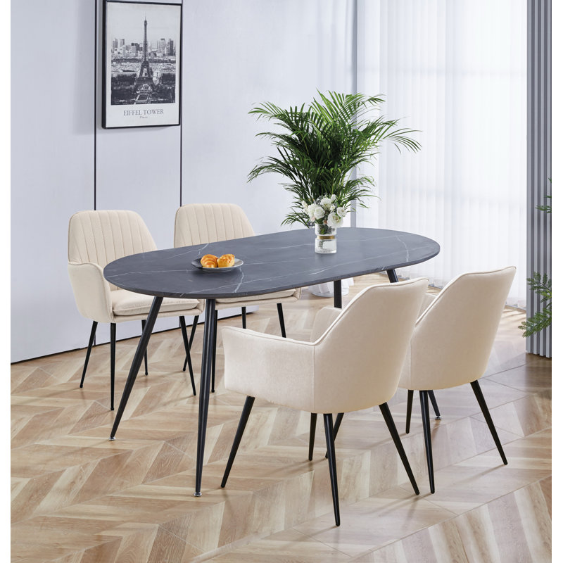 Mose 4 - Person Dining Set, Beige