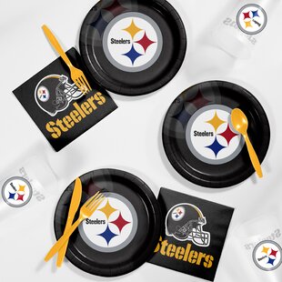 Northwest NFL 3 Piece Team Color and Logo BBQ Grill Set: Spatula, Tongs,  and Towel, Pittsburgh Steelers