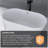 55" Acrylic Freestanding Soaking Bathtub