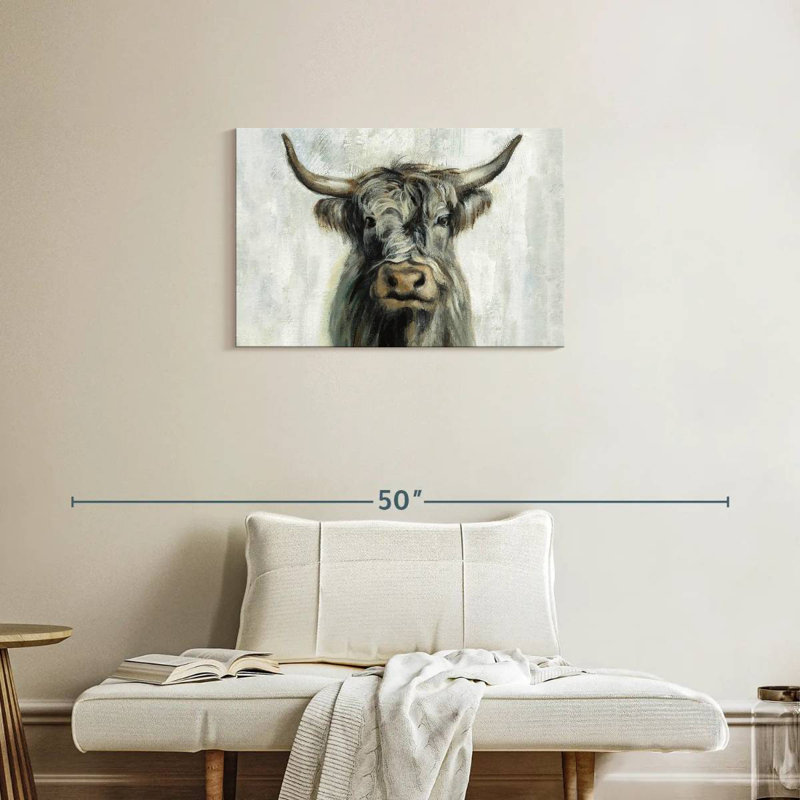 Vache horizontale Brampt Highland, H 20 po x l 30 po
