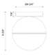 Monae Single Light Glass Flush Mount