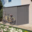 Outdoor Storage Shed with Sloping Roof, 2 vents and 1 Side Open Door