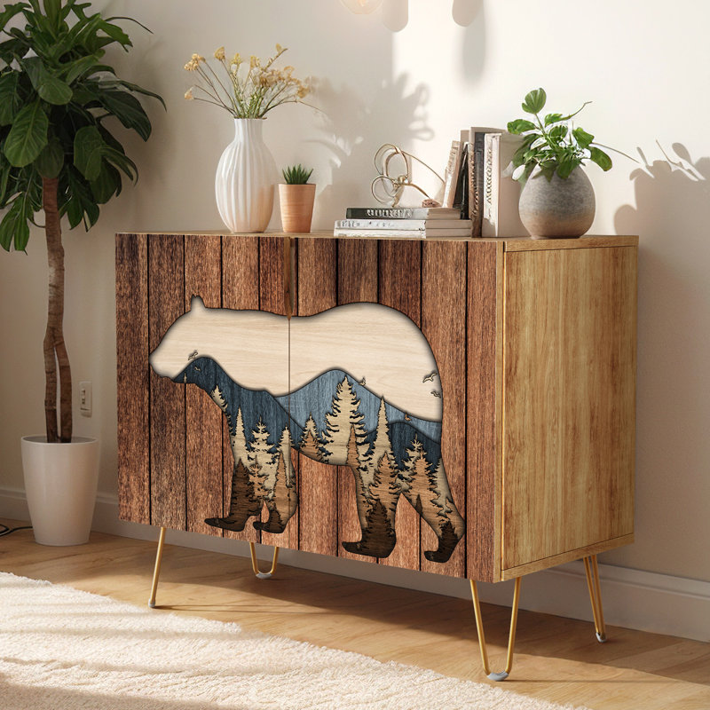 35'' Sideboard, Bear Brown