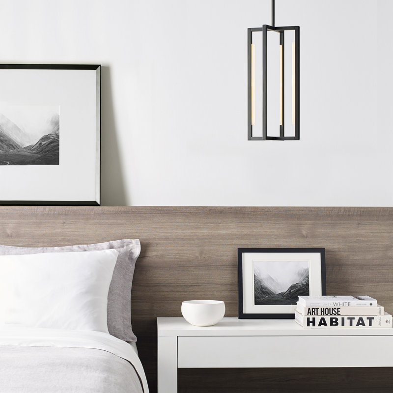 Kenway 1 - Light LED Pendant, Nightshade Black